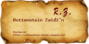 Rottenstein Zalán névjegykártya